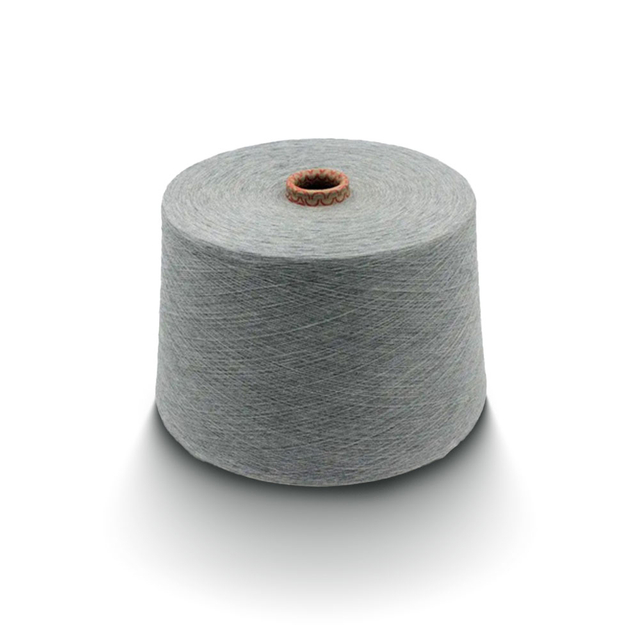 Ring Spun 100% Poliéster Melange Cor Cinza